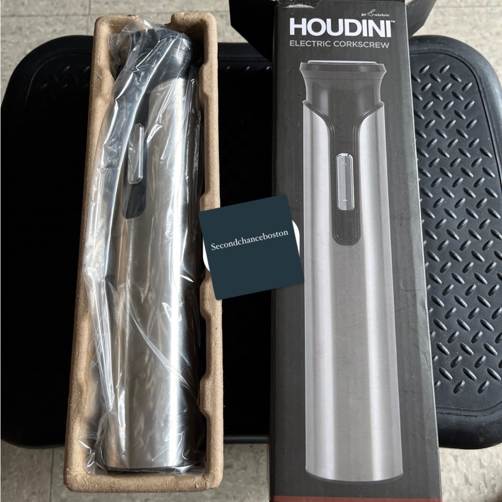 Houdini Electric Corkscrew in Silver